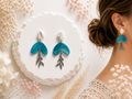 Boucles d'oreilles en argile polymère